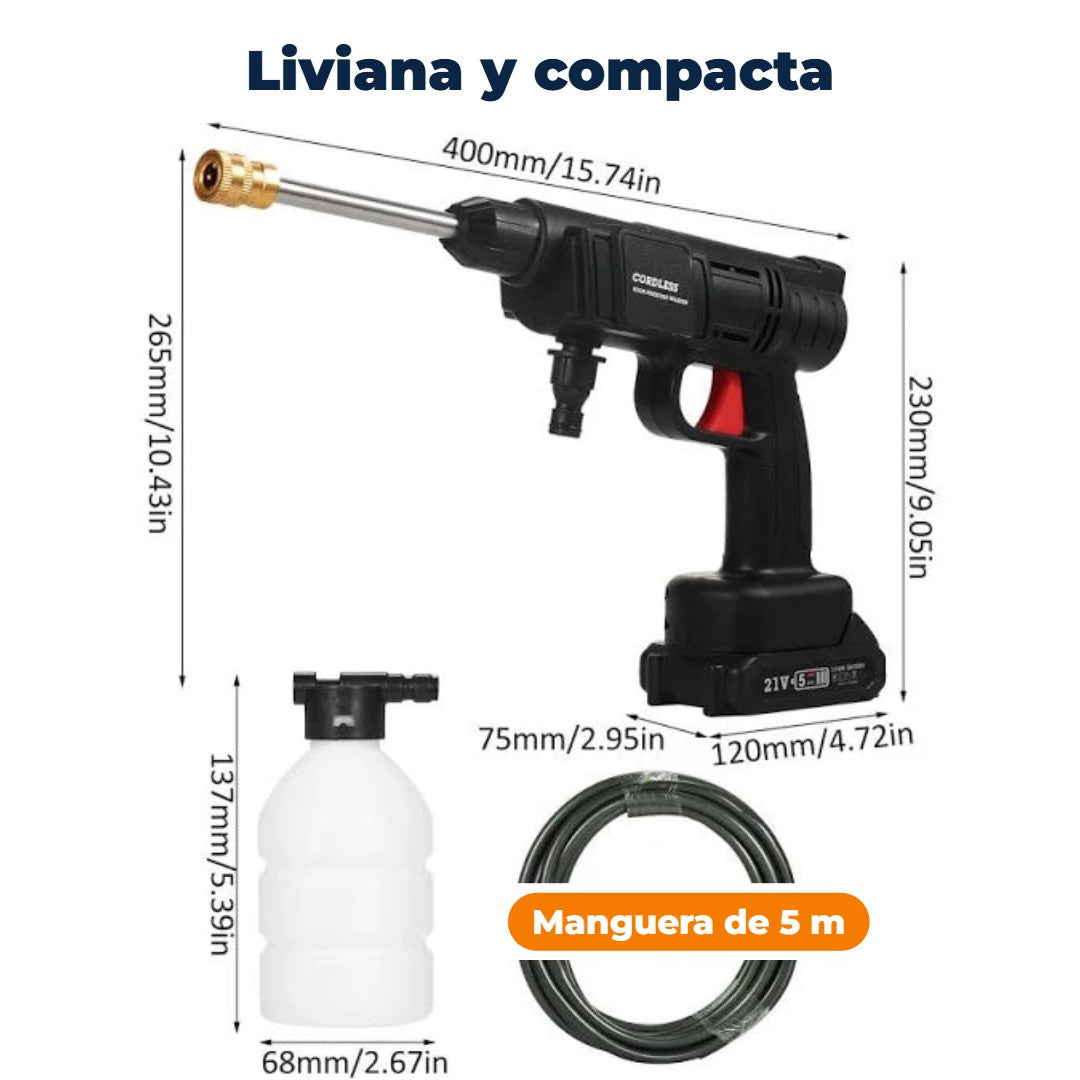 Hidrolavadora Inalámbrica Portátil a Batería