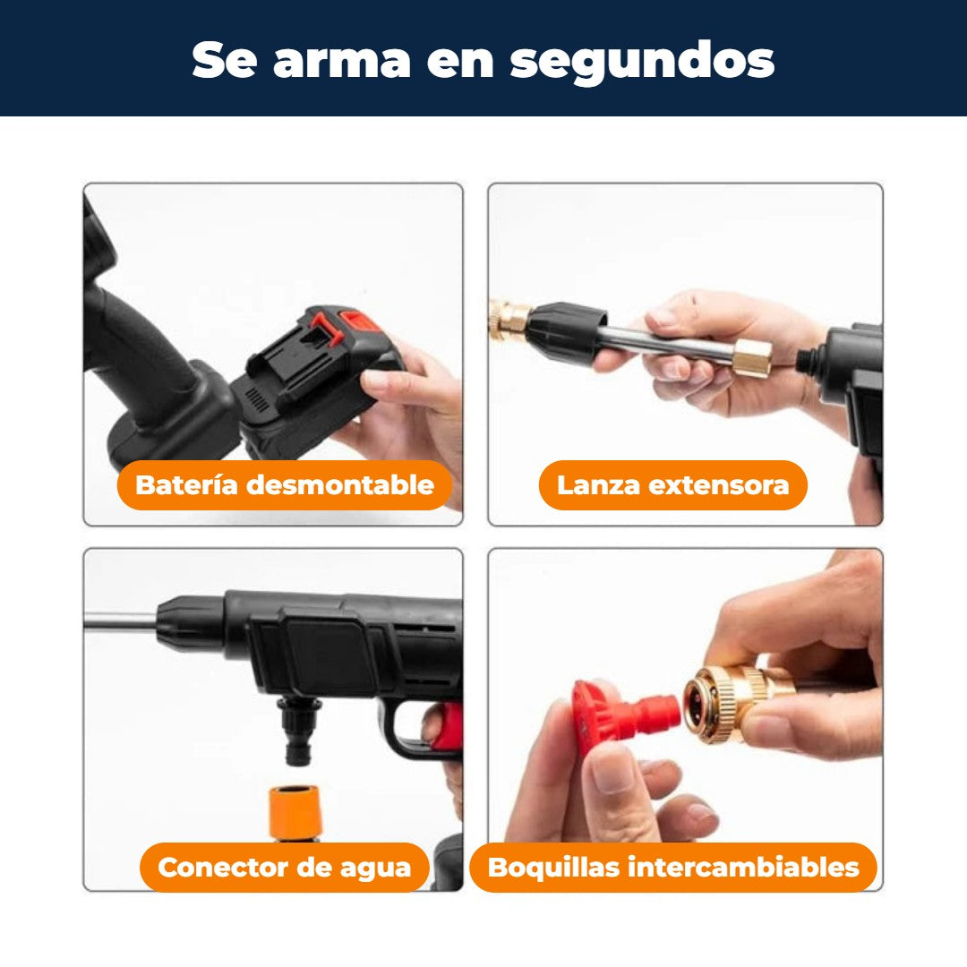 Hidrolavadora Inalámbrica Portátil a Batería